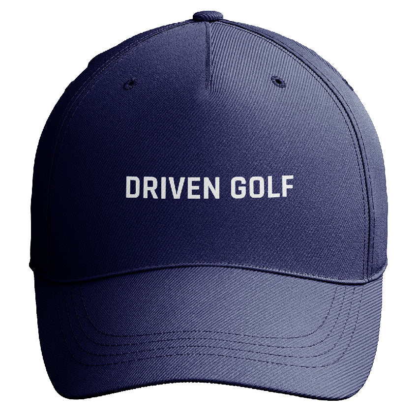 Driven Golf Cap - 3D Text - White