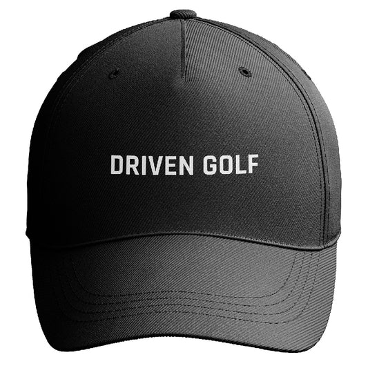 Driven Golf Cap - 3D Text - Black