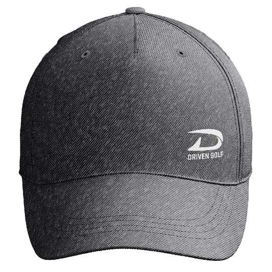 Driven Golf Cap - Small Logo - Charcoal Melange