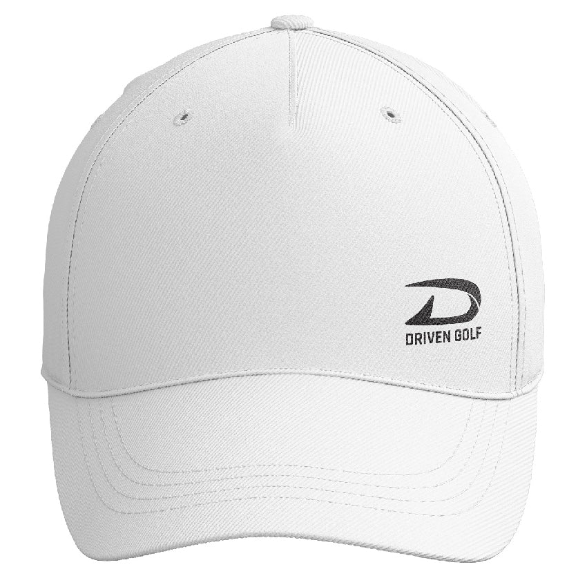 Driven Golf Cap - Small Logo - White