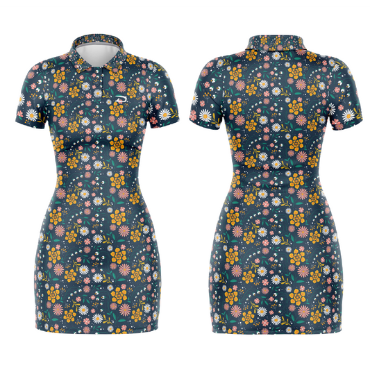 Driven Golf Dress | Floral Collection - GDFC-002